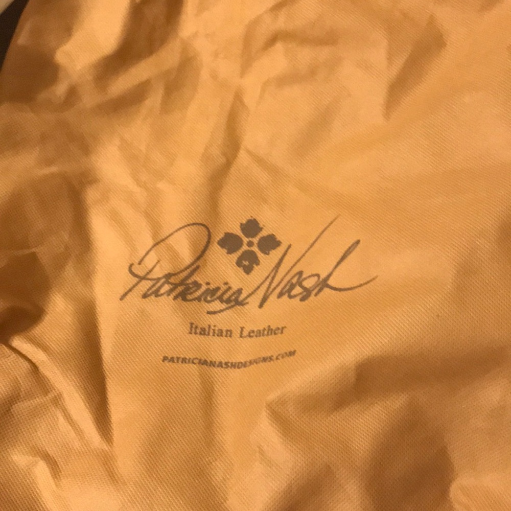 Brown leather purse